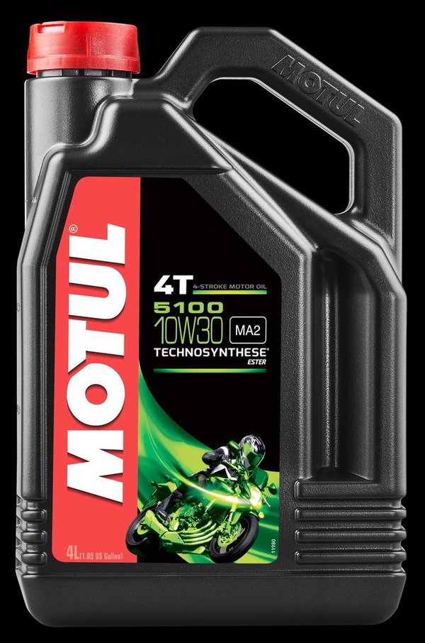 MOTUL-Motoröl 5100 - 10W30 - 4 Liter - Technosynthese - 4 Takt