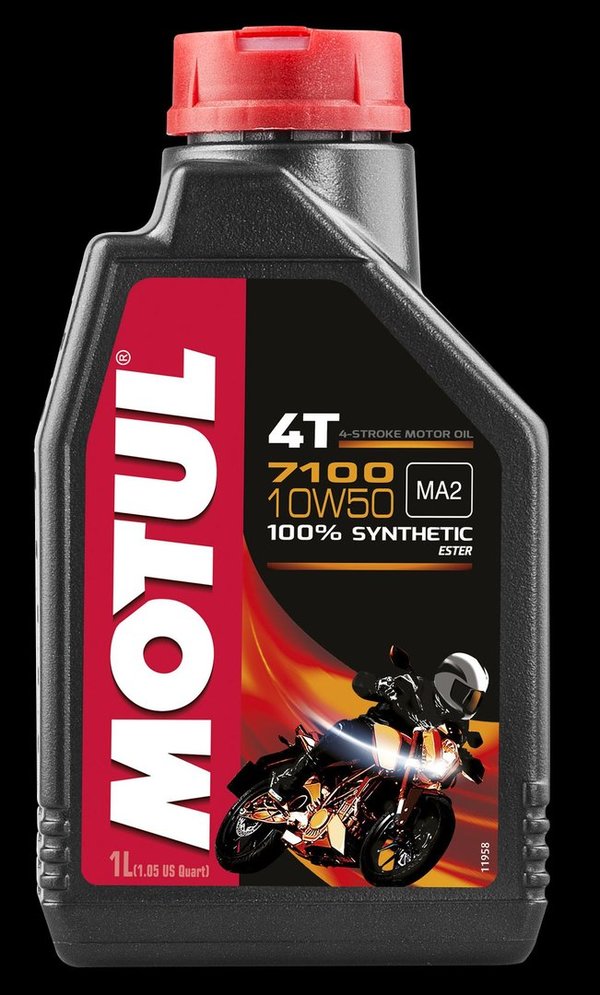 MOTUL-Motoröl 7100 - 10W50 - 1 Liter - 100% Synthetic - 4 Takt