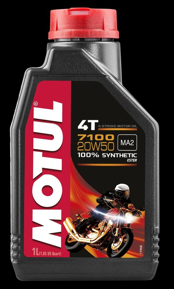MOTUL-Motoröl 7100 - 20W50 - 1 Liter - 100% Synthetic - 4 Takt
