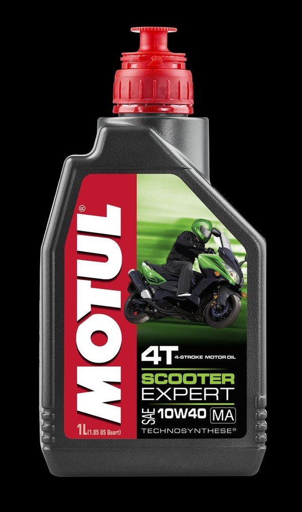 MOTUL-Motoröl Scooter Expert - 4 Takt - 10W40 MA - 1 Liter - Technosynthese